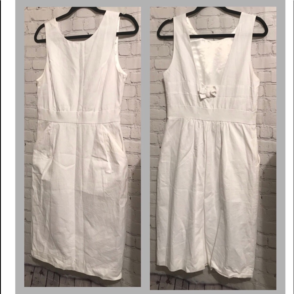 J.Crew White Sleeveless Summer Dress - Picture 1 of 8